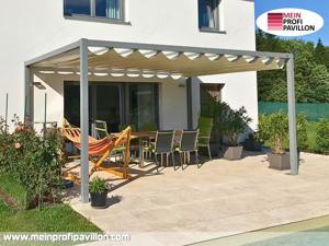 Pergola Schiebedach Pavillon 6x4 Terrassenüberdachung Überdachung Zelt Sonnenschutz Garten Patio Pvc Bild 10