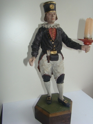 Schnitzfigur Bergmann, P. Schneider, 39 cm , Unikat, guter Zustand