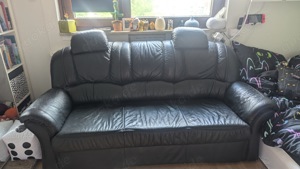 3 Sitzer Echtleder Couch zu verschenken + 50 Euro geschenkt in Ramersdorf Perlach 