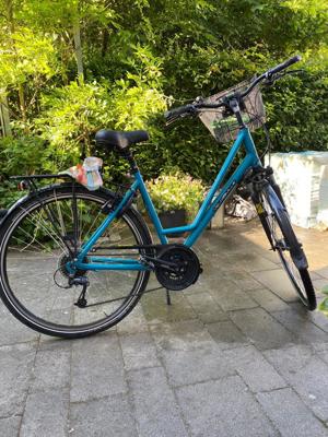 Damenfahrrad Velo de Ville A 200, azurblau, 50cm