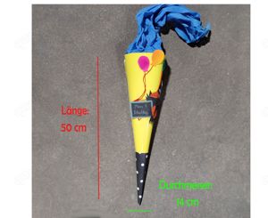 Exclusive 50 cm Schultüte für den Schulstart in gutem Zustand : Handarbeit 