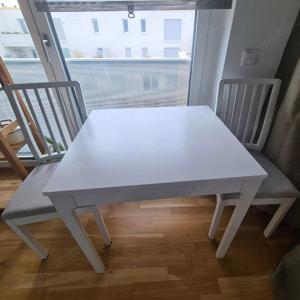 IKEA EKEDALIEN Ausziehtisch + 2 Stühle