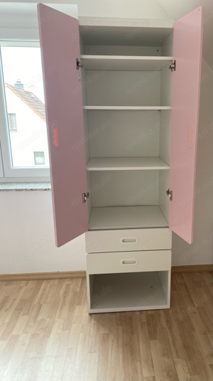 Kinderkleiderschrank Smastad rosa 