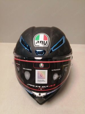 Motorradhelm AGV Pista GP RR Futuro Integralhelm Forged Carbon Blue Gr. XL