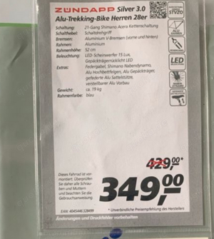 Alu Trekking-Bike Herren 28er Silver 3.0 von Zündapp