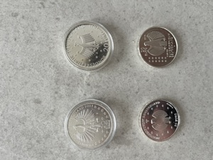 4x 20  silbermünzen 925er Silber 