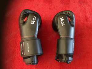 OUTSHOCK Boxhandschuhe ergonomisch - 120 schwarz 14 oz