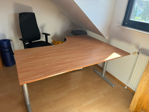 Schreibtisch, Eck-Schreibtisch, höhenverstellbar IKEA