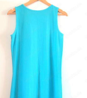 NEUES blaues Kleid unten mit bunten Herzen Größe 38  Bild 4
