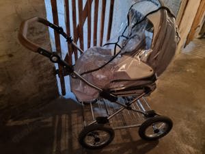 Kinderwagen grau mit Buggyfunktion 