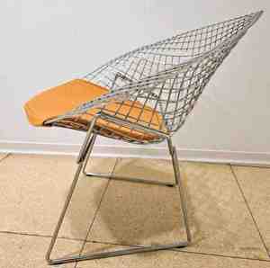 Knoll International Bertoia Diamond Sessel, Chrom neuwertig