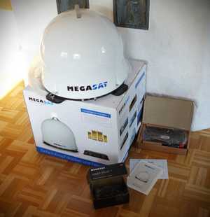 Megasat Campingman Portable, vollautomatische Twin Sat Anlage inkl. Steuergerät
