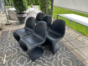 Vitra Panton Chair Schwarz 5 Stück