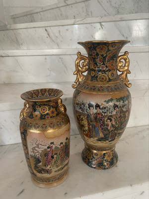 Satsuma Porzellanvasen Chinesische Vasen