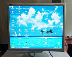 LCD 19 Zoll TFT Monitor NEC, MultiSync LCD1960NXi mit VGA + DVI, 