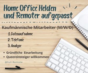 100% Home Office - Empfangsleitung (m w d) und Telefonisten (m w d)