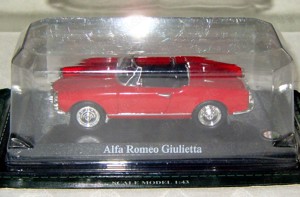  Alfa Romeo Giulietta Spider 750 Modell 101 rot limitierte Auflage originalverpackt in 1:43