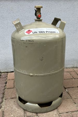 Propangasflasche Gasflasche 11kg, grau, Eigentumsflasche, leer