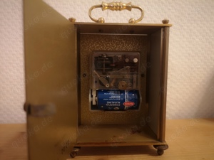 Schöne Kaminuhr  Tischuhr Junghans Electronic mit ATO-MAT Werk  Bild 5