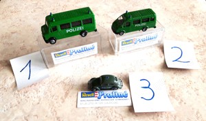 Modellbau Modellauto BREKINA Revell Praline Polizei Limousine NEU HO 1:87 