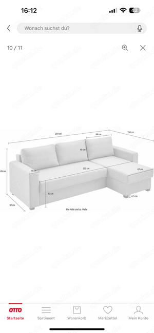 Großes Sofa mit Schlaffunktion