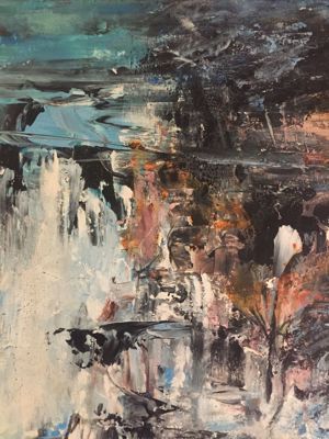 Acrylgemälde Abstrakt auf Leinwand Unikat Org. Einzelstück