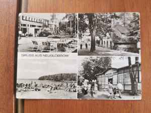 Postkarte Gruss aus Neuglobsow DDR
