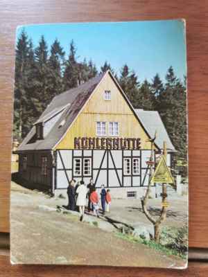 Postkarte Köhlerhütte Sosa