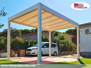 Pergola Terrassendach Pavillon 3x4 Sonnensegel Pvc Überdachung anpassbar Garten Patio Restaurant neu