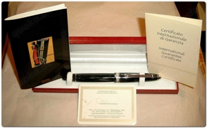 OMAS Luxus Füllfederhalter Grau Royale Phaeton Nr. 226650 Weiss-Gold 7501000