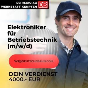 Elektroniker für Betriebstechnik (m w d) 4000 EUR in Kempten