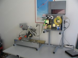 Etikettiermaschine mit Drucker und Transportband Neu , und gebraucht günstiger Bild 4