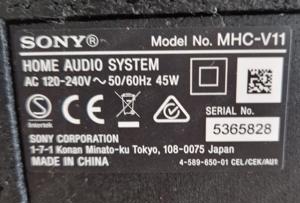 Hifi-Box von Sony, Modell MHC-V11