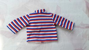 Puppenkleidung * Pullover * rot-weiß-blau