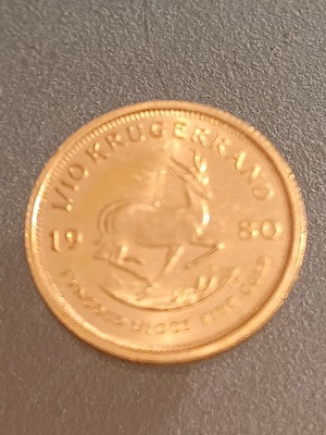 20 Rand aus dem Jahr 1962.  Südafrika Gold!