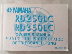 Bedienungsanleitung Yamaha RD250 LC   RD350 LC