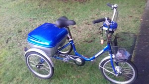 Dreirad Erwachsene 20zoll mit Akku und Ladegerät