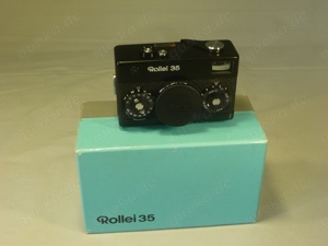 Rollei 35 Germany black paint neu im Originalkarton Anleitung allem Zubehör Bild 9