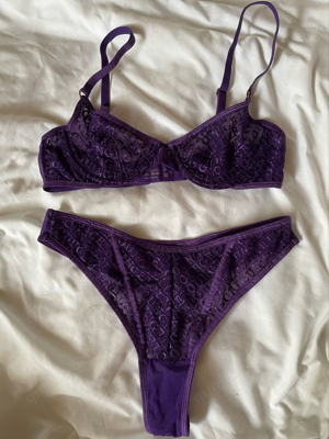 Lila Dessous Set