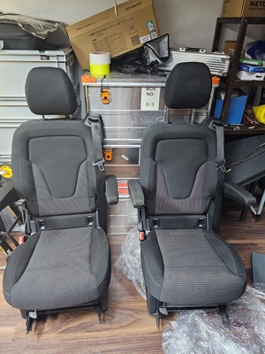 2x Einzelsitz Mercedes Benz V-Klasse W447 Stoff Santos Einzelsitz