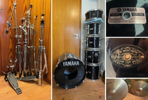 Drumset YAMAHA, Joe Montineri Custom Snare + Sabian, Paiste, Tama, Pearl Parts