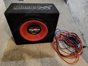 Subwoofer Magnat BS30 + Endstufe + Kabel 