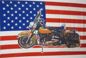 Fahne USA mit Motorrad Flagge amerikanische Hissflagge Neu!!!