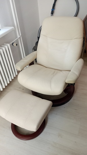 Relaxsessel Stressless Sessel Leder mit Hocker