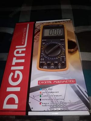 Digital Multimeter Messgerät Voltmeter LCD inkl.9V  Batterie und Kabel Neu 