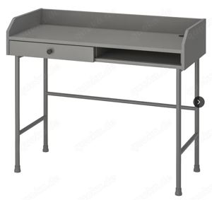 kleiner Schreibtisch | Ikea HAUGA | grau