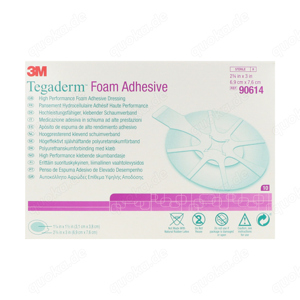 Tegaderm 3M Foam Adhesive Schaumverband 6.9 x 7.6 cm - 10 St.