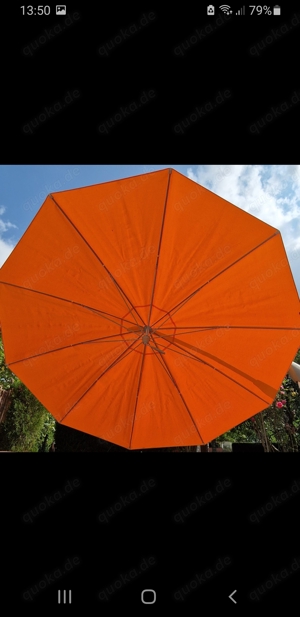 Glatz Sonnenschirm, orange, Modell Pendelex P+, Freiarmschirm, 300 cm Durchmesser