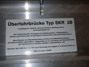 Alu-Überfahrbrücke SKR 2b - (7000 kg) Bild 3
