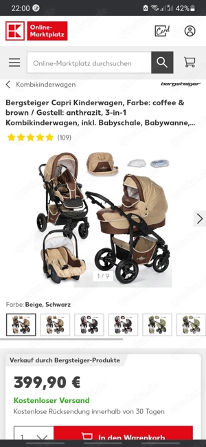 Kinderwagen  Bergsteiger Capri